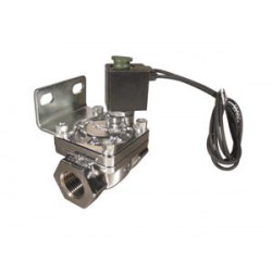 1/2" Nickel Plated 300 PSI Solenoid with Bracket