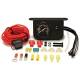 Illuminated dash panel gauge kit - 200PSI black face