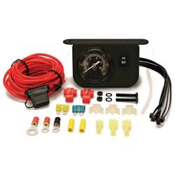 Illuminated dash panel gauge kit - 200PSI black face