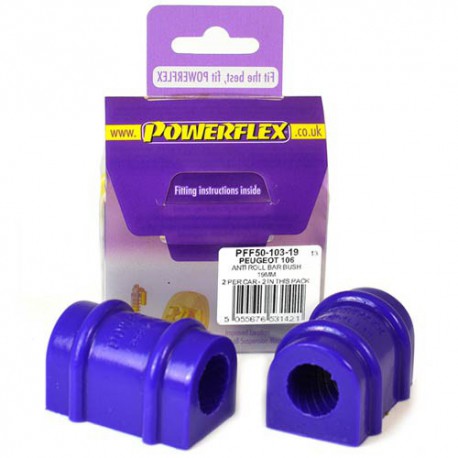 Peugeot 106 & 106 GTi/Rallye Powerflex Anti Roll Bar Bush 19mm - 19mm