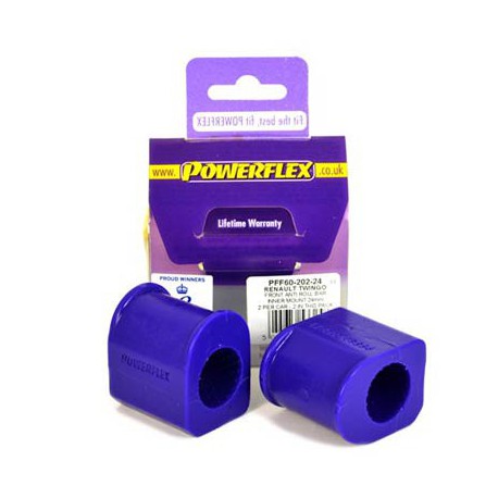 Renault Twingo Powerflex Front Anti Roll Bar Chassis Mount Bush 24mm - 24mm