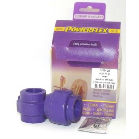 Audi A4 / S4 / RS4 (B7) 2005 - 2008 Powerflex Front Anti Roll Bar Bush 25mm - 25mm PFF3-204-25