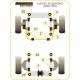 Audi 80/ 90 Quattro inc Avant (1983-1992) S2 Coupe B3 (1991-1996) Powerflex Front Outer Roll Bar Mount Upper PFF3-104BLK