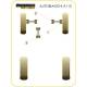 AUTOBIANCHI A112 (1969 - 1986) Inc ABARTH Powerflex Front Track Control Arm Inner Bush PFF4-202BLK