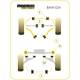 BMW E34 5 Series (1988 - 1996) Powerflex Front Anti Roll Bar Mounting 25mm - 25mm PFF5-310-25BLK