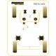 Ford Fiesta Mk4 (1995 - 1999) & Mk5 (1999 - 2002) Powerflex Front Wishbone Lower Front Bush PFF19-701BLK