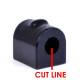Ford Fiesta Mk6 inc ST & Fusion (2002-2008) Powerflex Front Anti Roll Bar Bush 19mm - 19mm PFF19-1103-19BLK