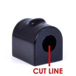 Ford Fiesta Mk6 inc ST & Fusion (2002-2008) Powerflex Front Anti Roll Bar Bush 19mm - 19mm PFF19-1103-19BLK