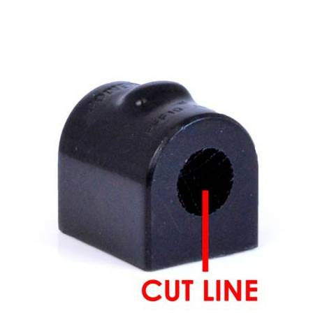 Ford Fiesta Mk6 inc ST & Fusion (2002-2008) Powerflex Front Anti Roll Bar Bush 19mm - 19mm PFF19-1103-19BLK