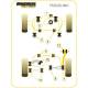 Ford Focus Mk1 inc ST and RS (up to 2006) Powerflex Front Wishbone Lower Rear Bush PFF19-802BLK