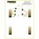 Jaguar (Daimler) XJ8/ XJR/ XJ Sport - X308 (1997-2003) Powerflex Front Upper Wishbone Bush PFF27-302BLK