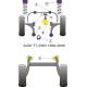 Audi TT Mk1 Typ 8N 2WD (1999-2006) Powerflex Front Wishbone Front Bush, Cast Arm, 45mm OD - 45.5mm PFF3-501