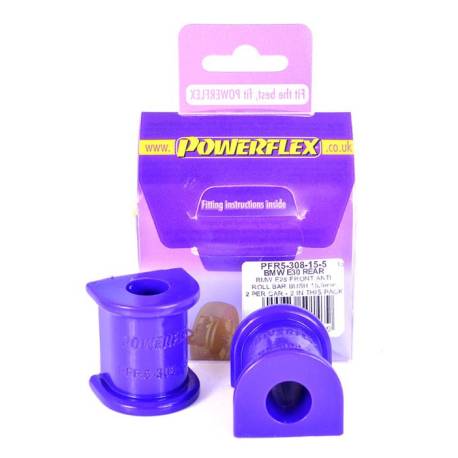 BMW E30 3 Series (1982 - 1991) Powerflex Rear Roll Bar Mounting Bush 15.5mm - 15.5mm PFR5-308-15.5