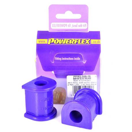 BMW E30 3 Series (1982 - 1991) Powerflex Rear Roll Bar Mounting Bush 16mm - 16mm PFR5-308-16