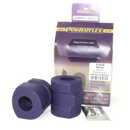 BMW E34 5 Series (1988 - 1996) Powerflex Front Anti Roll Bar Mounting 24mm - 24mm PFF5-310-24