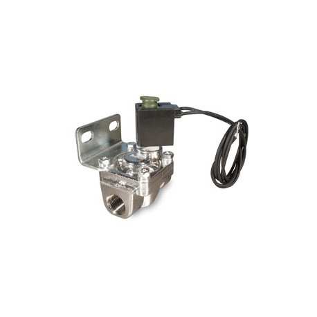 3/8" Nickel Plated 300 PSI Solenoid with Bracket