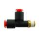 Run Tee- Male 1/8" NPT x 1/4" Tube x 1/4" Tube