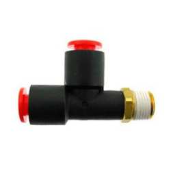 Run Tee- Male 1/8" NPT x 1/4" Tube x 1/4" Tube
