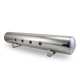 5 Gal Alum Air Tank - (4) 3/8" face ports, & 1/4" drain port - 36" L x 6" D - Polished