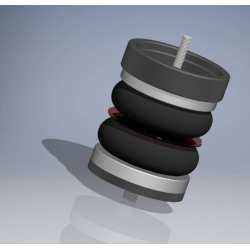 Rear kit - Fiat 500 - Stealth air suspension by Intermotiv