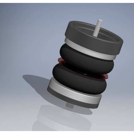 Rear kit - Fiat 500 - Stealth air suspension by Intermotiv