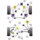Mitsubishi Lancer Evolution 4-5-6-7 RS/GSR Powerflex Front Lower Diff Mount - 62mm Diameter