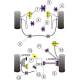 Mitsubishi Lancer Evolution 8-9 (inc 260) Powerflex Rear Toe Arm Control Arm Bush PFR44-115