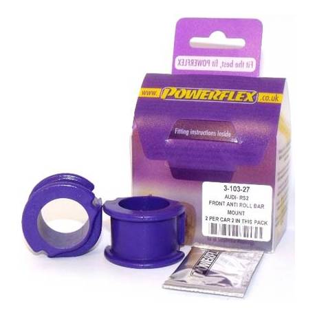 Audi 80/ 90 Quattro inc Avant (1992-1996)/ S2 inc Avant B4/ RS2 B4 Powerflex Front Anti Roll Bar Mount 27mm PFF3-103-27
