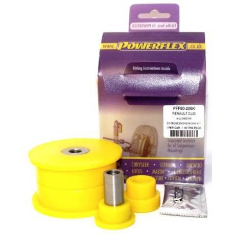 Renault Clio II (inc 172 & 182) Powerflex Dog Bone Engine Mount Bush Kit