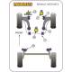 Renault Megane II inc RS 225/ R26 and Cup (2002 - 2008) Powerflex Rear Lower Engine Mounting Bush