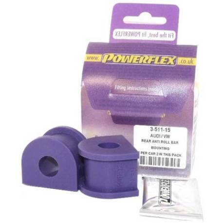 Audi 80/ 90 Quattro inc Avant (1992-1996)/ S2 inc Avant, RS2 B4 Powerflex Rear Anti Roll Bar Mount 15mm - 15mm PFR3-511-15